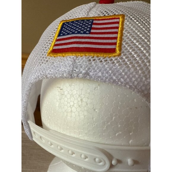 Napa Logo Blue & White Mesh Snapback Cap Amercian Flag - Picture 8 of 15
